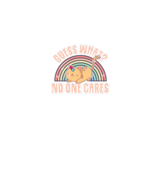 Guess what pisică-unicorn model negru pe tricou