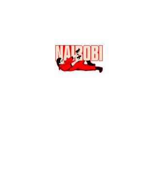 nairobi la casa de papel model negru pe tricou