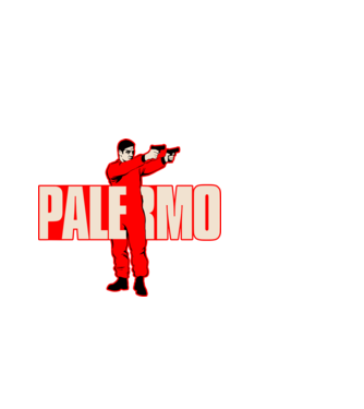 palermo la casa de papel model alb pe tricou