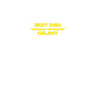 Best dad in the galaxy model negru pe tricou