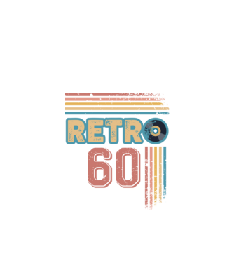 Retro 60 Birthday model alb pe tricou