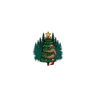 Christmas model alb pe tricou