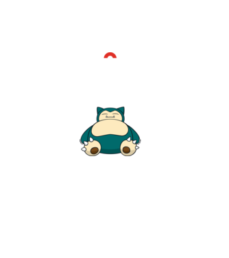 Keep Calm Snorlax model negru pe tricou