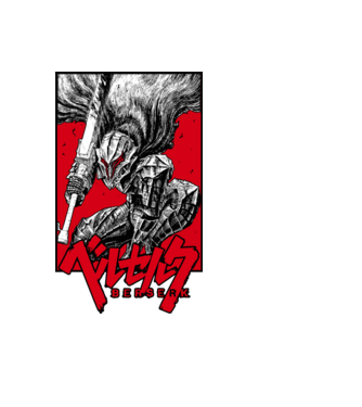 Berserk Guts model negru pe tricou