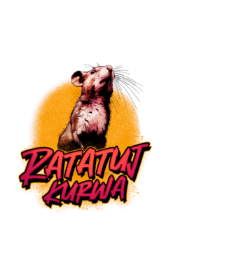 Ratatuj kurwa model roșu pe tricou