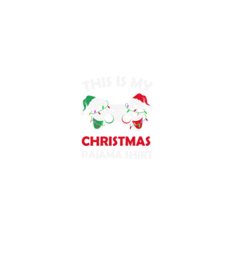 This is my christmas pajama model negru pe tricou