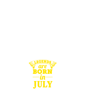 Legends are born in July model albastru închis pe tricou