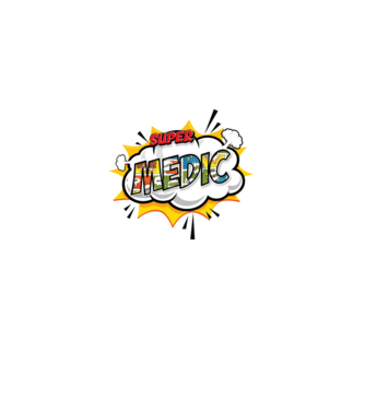 Super Medic model alb pe tricou