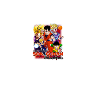 gohan dragonball model negru pe tricou