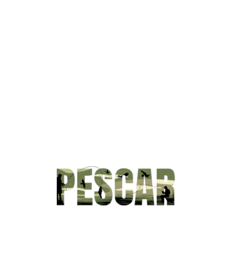 PESCAR model alb pe tricou