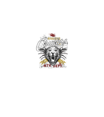 Minesota Cougars  TEXTURED model negru pe tricou