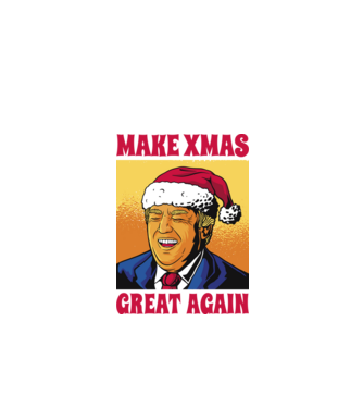 Make Xmas great again model negru pe tricou