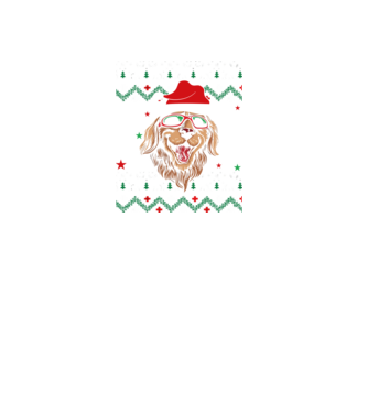 Ugly sweater dog model negru pe tricou