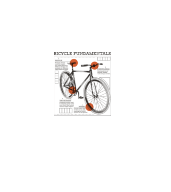 Bicycle fundamentals model gri pe tricou
