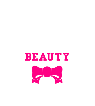 beauty model alb pe tricou