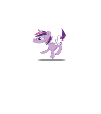 ugly my little pony model alb pe tricou