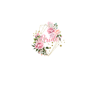 BRIDE roses floral model alb pe tricou