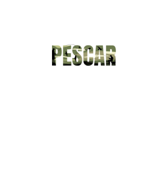 PESCAR model negru pe tricou