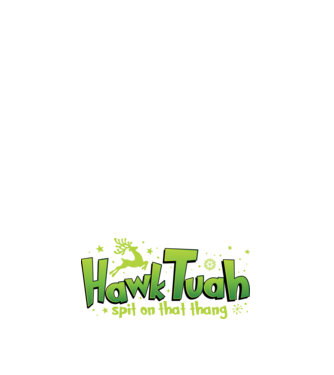 Hawk tuah xmas model alb pe tricou
