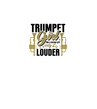 Trumpet girl model galben neon pe tricou