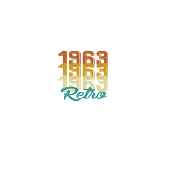 Retro 1963 model negru pe tricou
