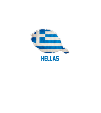 Steag grecesc model alb pe tricou
