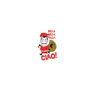 jingle bella christmas la casa de papel model negru pe tricou