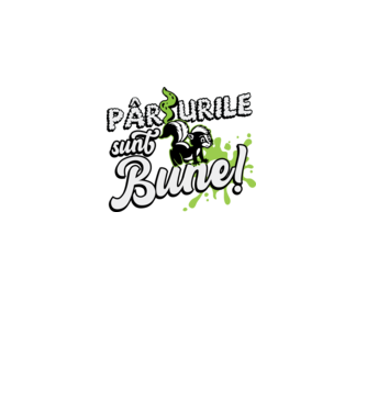 Pârțurile sunt bune model negru pe tricou