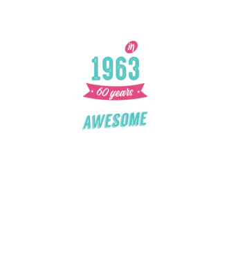 Made in 1963 model negru pe tricou