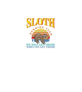 SLOTH running team model negru pe tricou