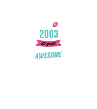 MADE IN 2003 model negru pe tricou