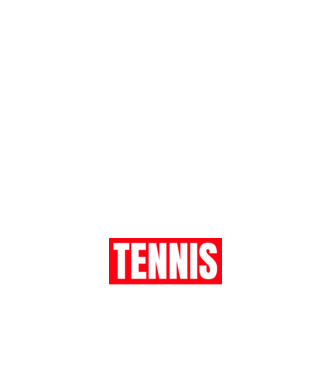 TENNIS HERO model alb pe tricou