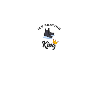 Ice skatin King model negru pe tricou