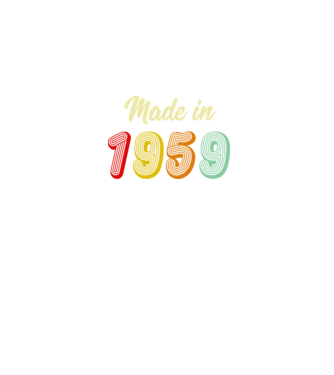 made in 1959 retro model negru pe tricou