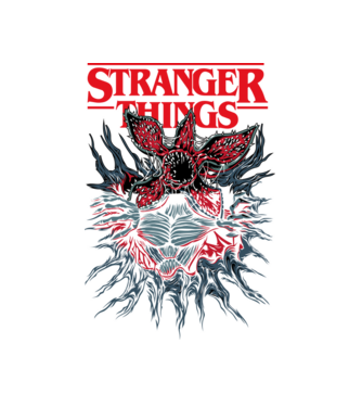 DEMOGORGON model alb pe tricou