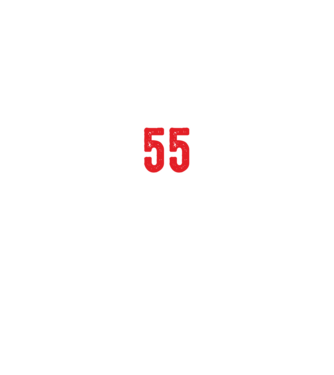 Purtătorul acestui tricou a împlinit: 55 de ani model negru pe tricou