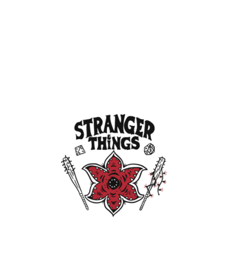 stranger things demogorgon head2 model alb pe tricou