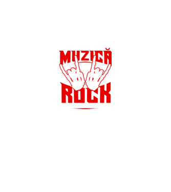 există două tipuri de muzică, rock și celelalte rahaturi model negru pe tricou