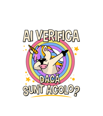 Ai verifica dacă sunt acolo? model alb pe tricou