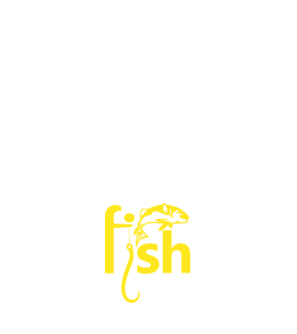 Fish model alb pe tricou