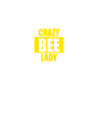 Crazy bee lady model negru pe tricou