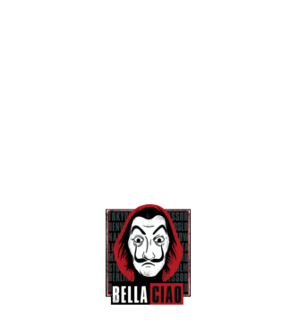 bella ciao dali model alb pe tricou