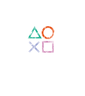 PlayStation icon model negru pe tricou