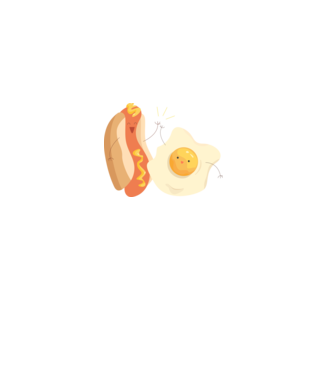 best friends hot dog egg model nisipiu pe tricou