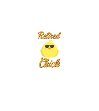 Retired chick model alb pe tricou