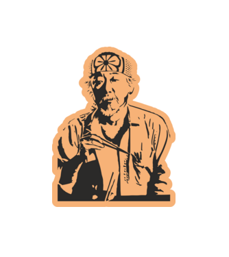 Mister miyagi cobra kai model alb pe tricou