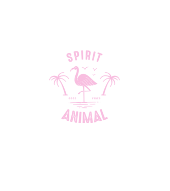 SPIRIT ANIMAL model negru pe tricou