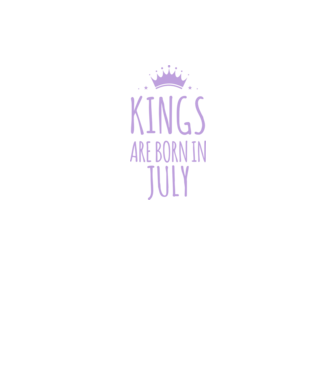 Kings are born in - July model mov pe tricou