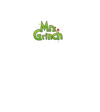Grinch Family Mrs Grinch model negru pe tricou