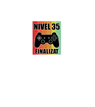 Nivel 35 finalizat model turcoaz pe tricou